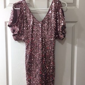 As U Wish Sequins Dress Small Worn once